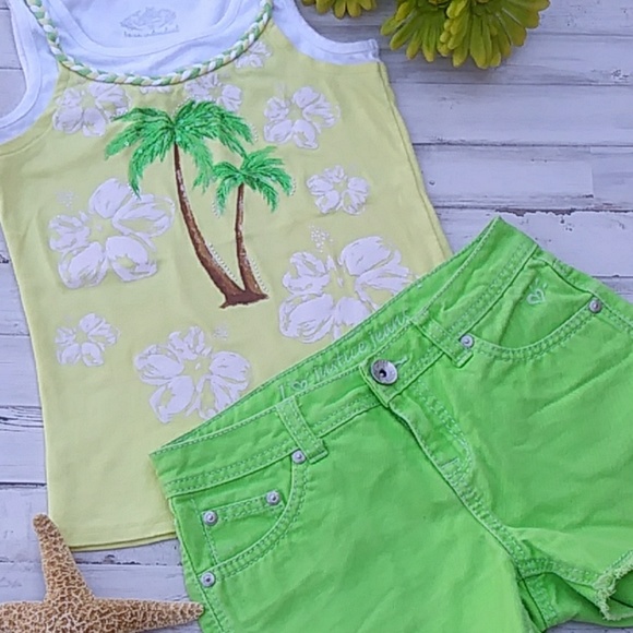 Justice Other - Justice Palm Tree 2-pc Outfit
